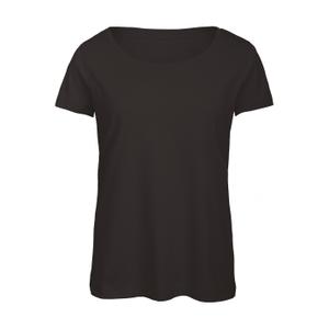 cgtw056-black-t-shirt-round-neck-woman-b-c-triblend-black