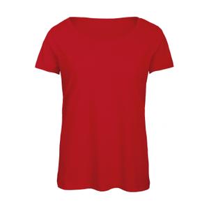 cgtw056-red-t-shirt-round-neck-woman-b-c-triblend-red