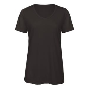 cgtw058-black-women-s-v-neck-t-shirt-b-c-triblend-black