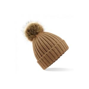 b412-biscuit-women-s-thick-faux-fur-pom-pom-beanie-beechfield-cookie-one-size