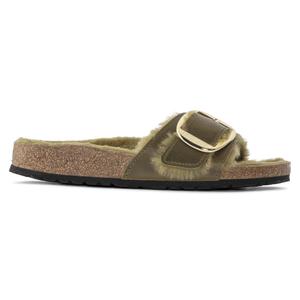 1023213-1023138-women-s-sandals-birkenstock-madrid-big-buckle-shearling-oiled-leather-olive