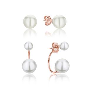 is009r-lot-of-2-pairs-of-earrings-woman-isabella-ford-agata-pearl-gold-rose-one-size
