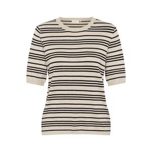 10508410-107232-striped-knit-blouse-for-women-kaffe-lizza-black-feather-grey-stripe
