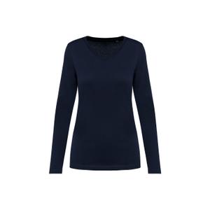 pk307-deepnavy-women-s-suprima-v-neck-long-sleeve-t-shirt-kariban-premium-deep-navy