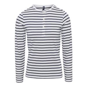 pr318-white-navy-women-s-long-sleeve-t-shirt-premier-long-john-white-navy
