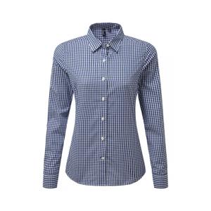 pr352-navy-white-woman-s-large-check-shirt-premier-vichy-navy-white