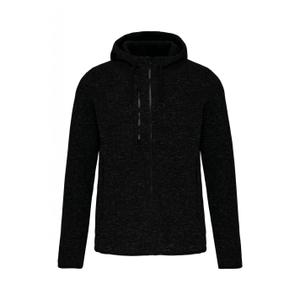 pa366-darkgreymelange-sweatshirt-women-s-hooded-zip-up-mottled-proact-dark-grey-melange