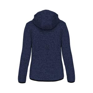 pa366-redmelange-sweatshirt-women-s-hooded-zip-up-mottled-proact-red-melange