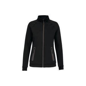 pa379-black-proact-high-collar-womens-zip-up-sweatshirt-black