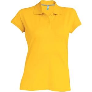 k242-yellow-woman-polo-shirt-short-sleeves-kariban-yellow