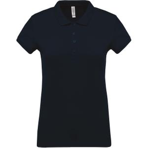 k255-navy-woman-polo-shirt-short-sleeves-kariban-pique-navy-blue