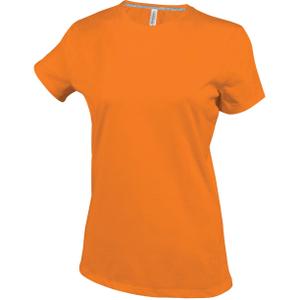 k380-orange-women-s-t-shirt-kariban-col-rond-coton-orange