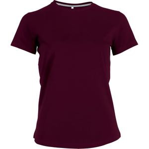 k380-wine-women-s-t-shirt-kariban-col-rond-coton-red-bordeaux