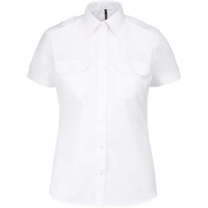 k504-white-women-s-short-sleeve-shirt-kariban-pilote-white