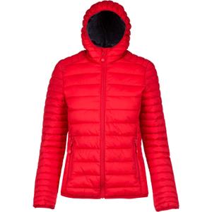 k6111-red-women-s-kariban-lightweight-hooded-puffer-red