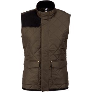 k6125-mossygreen-black-women-s-kariban-puffer-vest-bottle-green-black