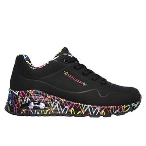 155506-bbk-women-s-sneakers-with-uno-loving-love-heart-print-sole-skechers-black-pink-blue-yellow-green