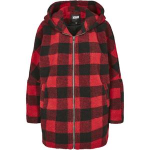 women-s-urban-classic-hooded-check-parka-flash-red-black