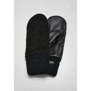 urban-classics-sherpa-imitation-leather-gloves-black